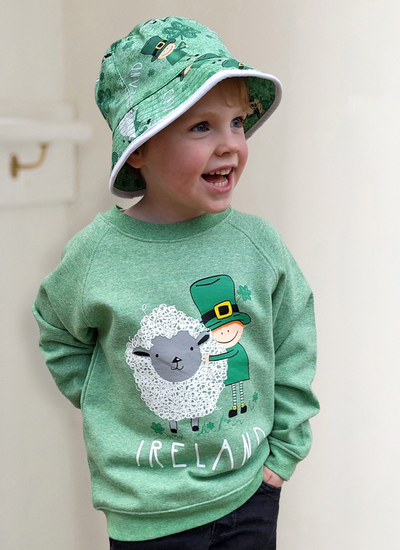 Kids Leprechaun & Sheep Sun Hat